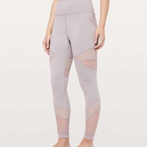 Lululemon Light Gray Forget the Sweat Leggigns